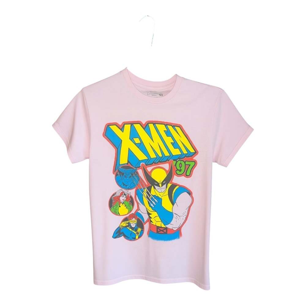 Marvel Studios X-Men '97 Wolverine Cyclops Rogue Graphic T-Shirt Pink